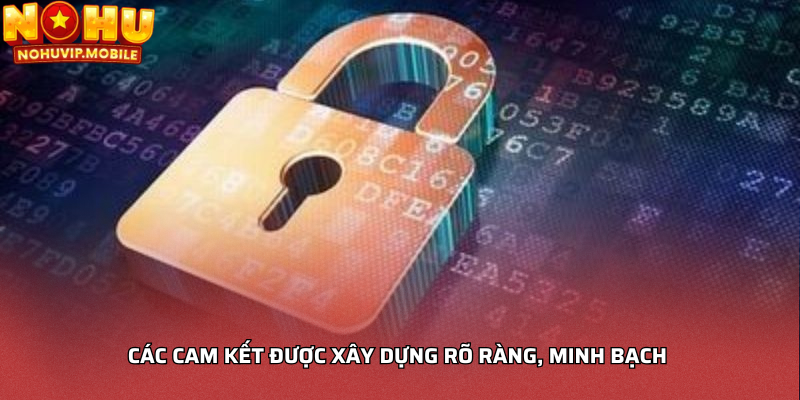 Các cam kết được xây dựng rõ ràng, minh bạch